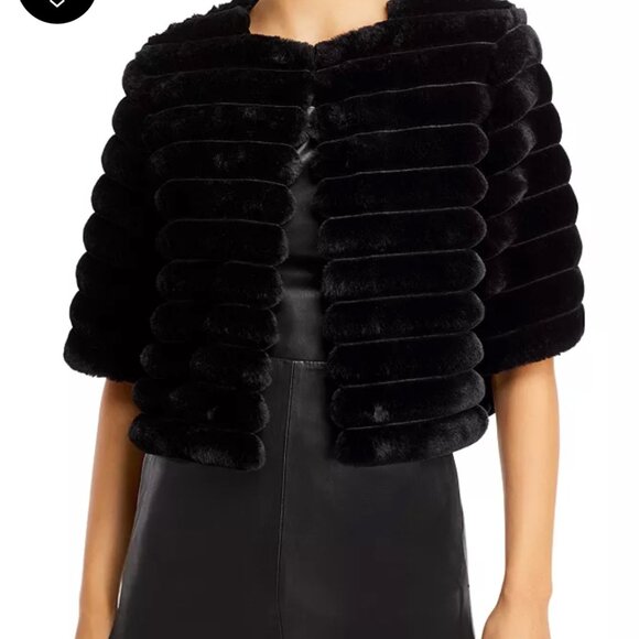 BCBGMaxaria Faux Fur Shrug - Picture 1 of 6